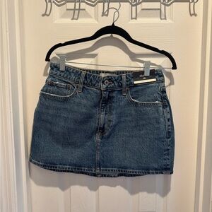 Abercrombie & Fitch Dark Blue Denim Mini Skirt